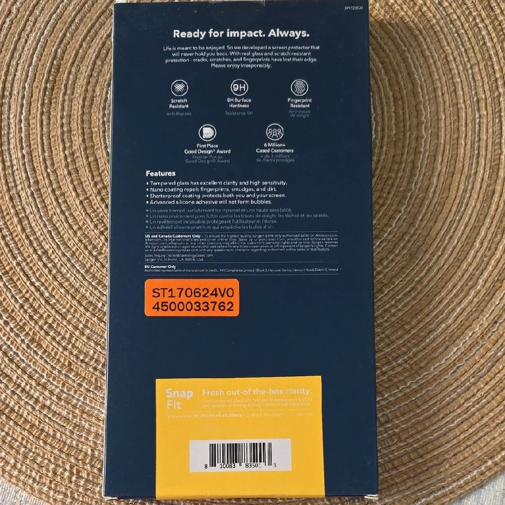 Tempered Glass Screen Protector for Galaxy Z Flip4 - 2 Pack
